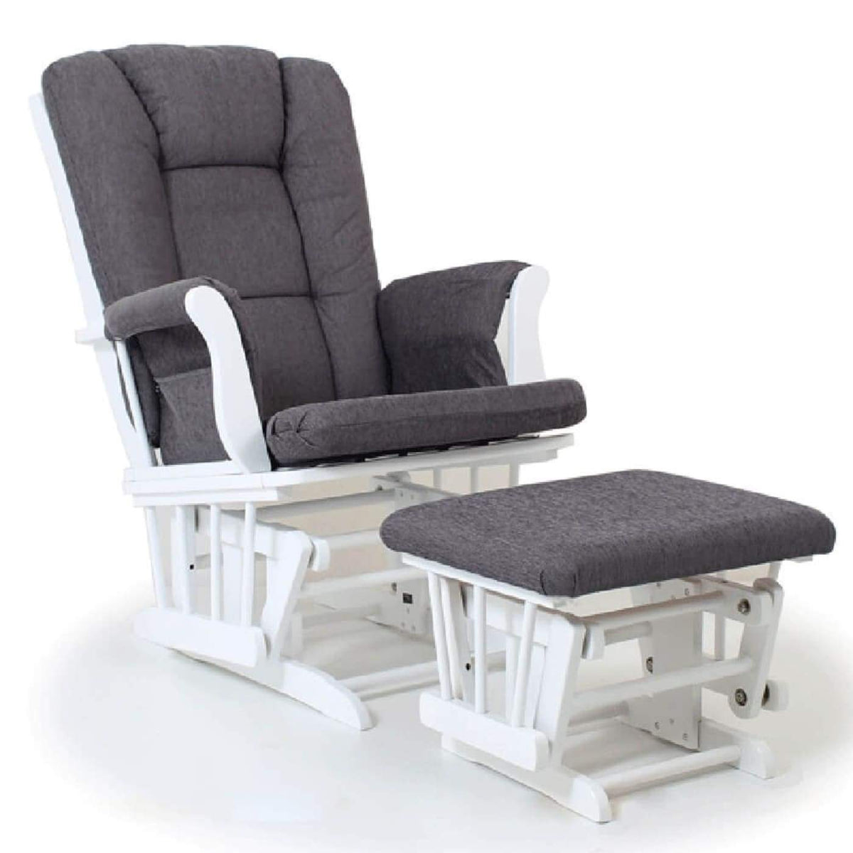 Valco Baby Bliss Glider - Antique Grey - Antique Grey - NURSERY &amp; BEDTIME - GLIDERS/ROCKING CHAIRS