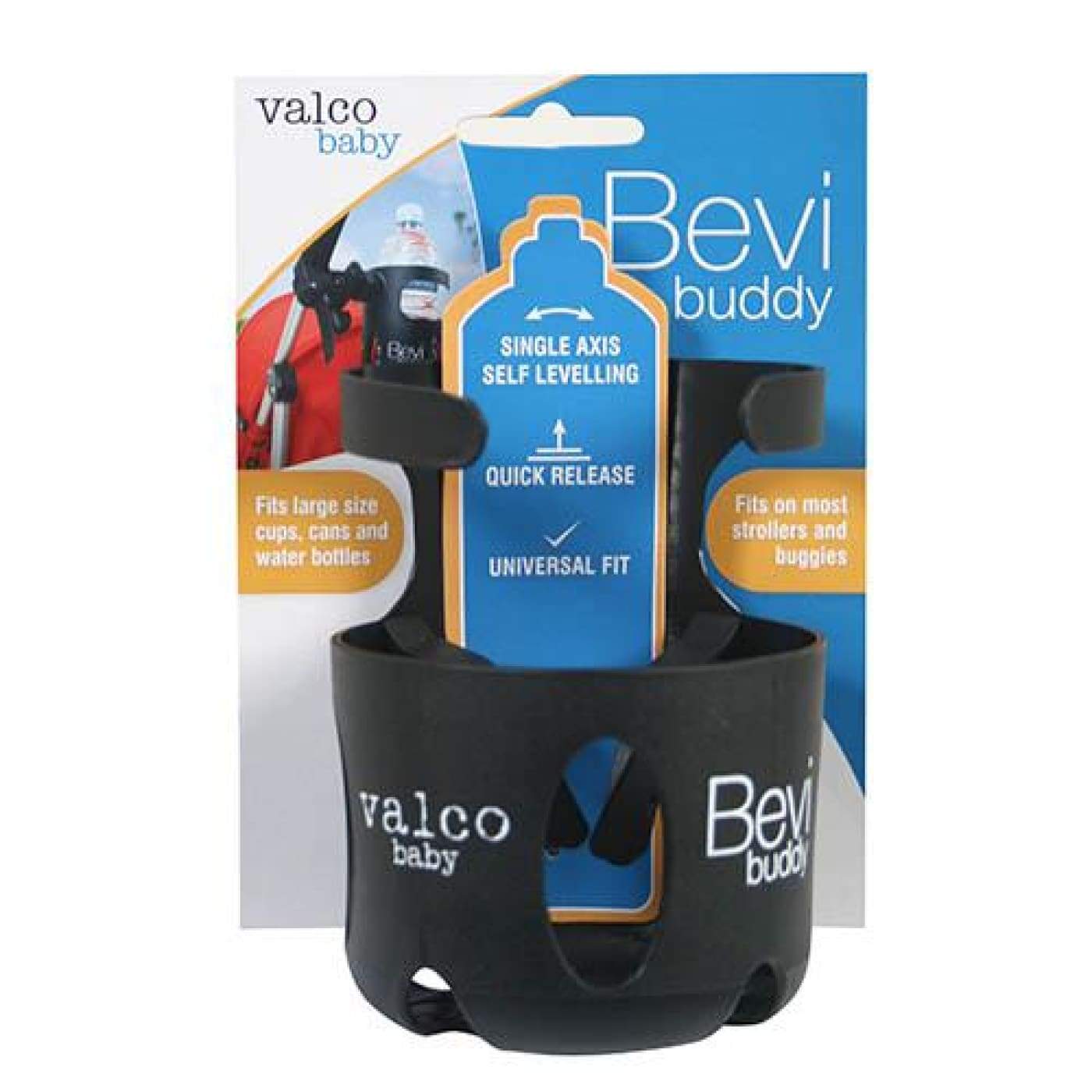 Valco Baby Drink Bottle Holder Universal Bevi Buddy - PRAMS & STROLLERS - CUP/PHONE HOLDERS/FANS