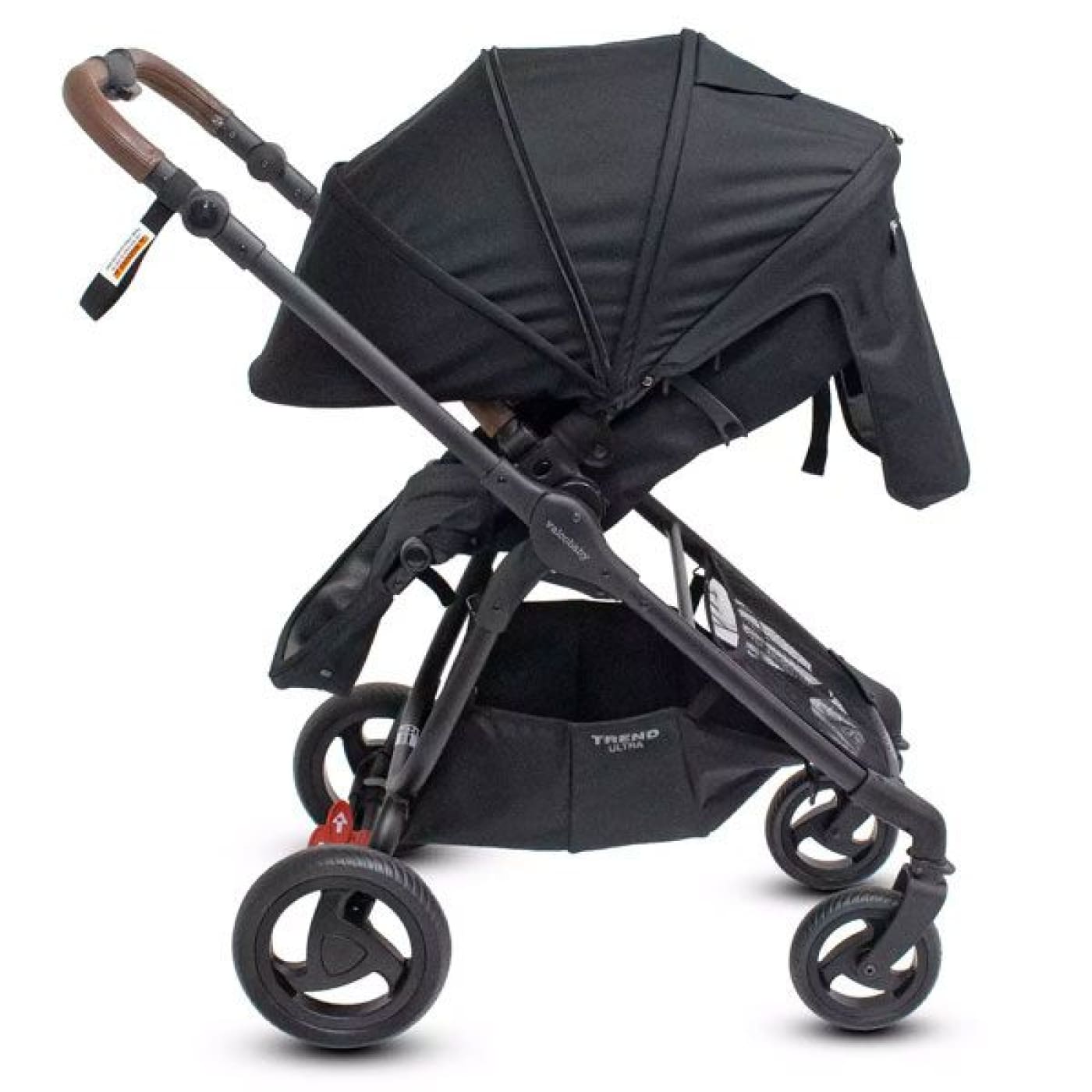 Valco Baby Trend Ultra Stroller - Ash Black + BONUS Cup Holder - Ash Black - PRAMS & STROLLERS - 4 WHEEL TSC
