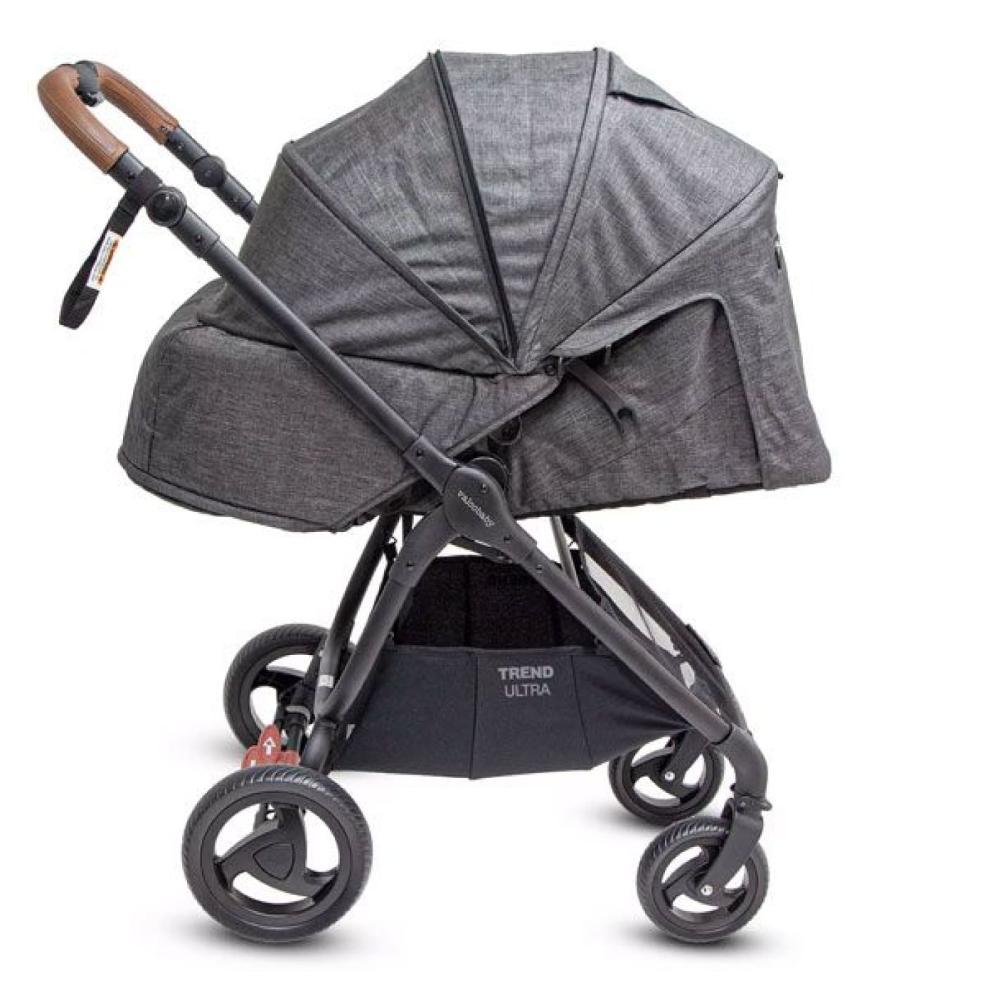 Valco Baby Trend Ultra Stroller - Charcoal + BONUS Cup Holder - Charcoal - PRAMS & STROLLERS - 4 WHEEL TSC