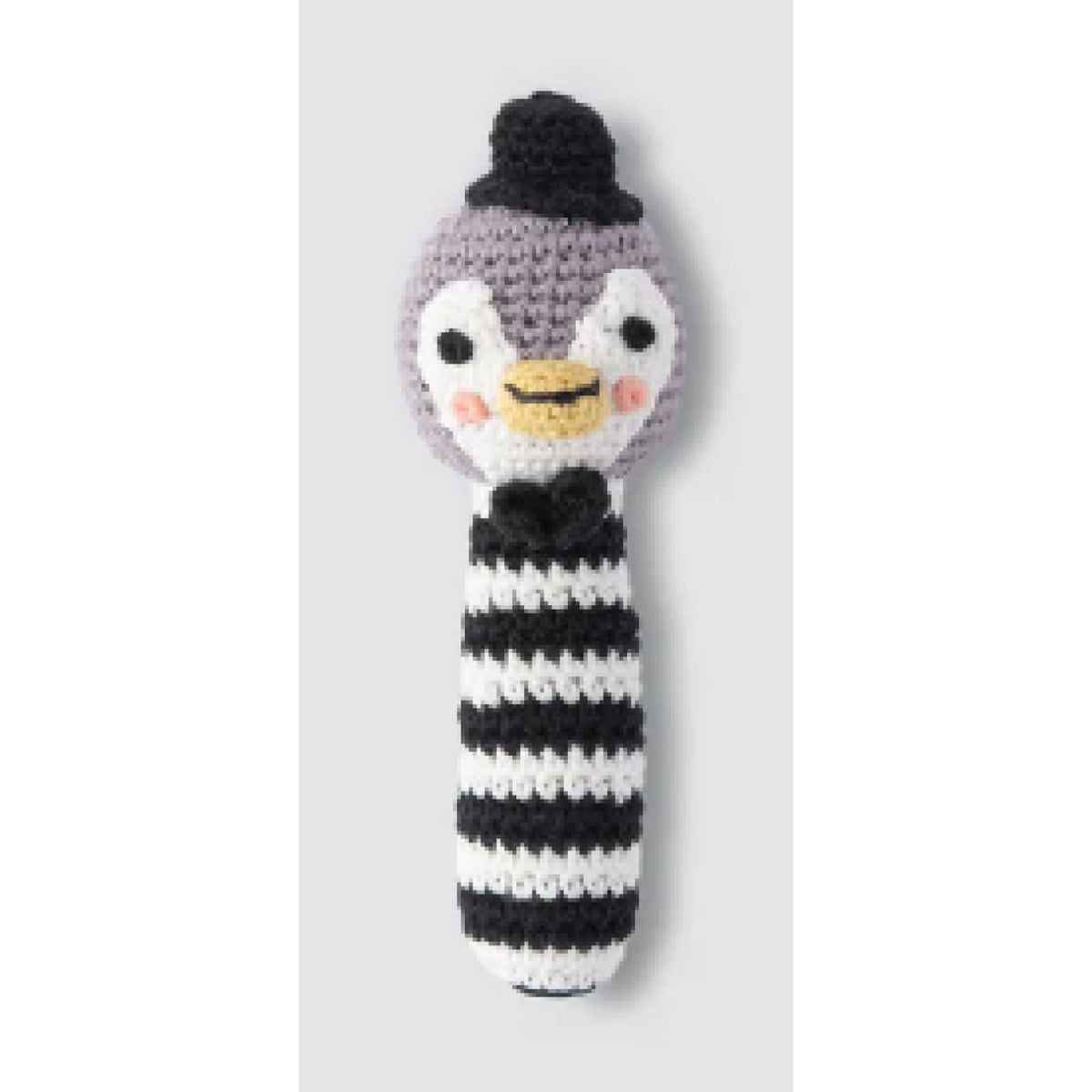 Weegoamigo Crochet Rattle - Poppy Penguin - Poppy Penguin - TOYS &amp; PLAY - BLANKIES/COMFORTERS/RATTLES