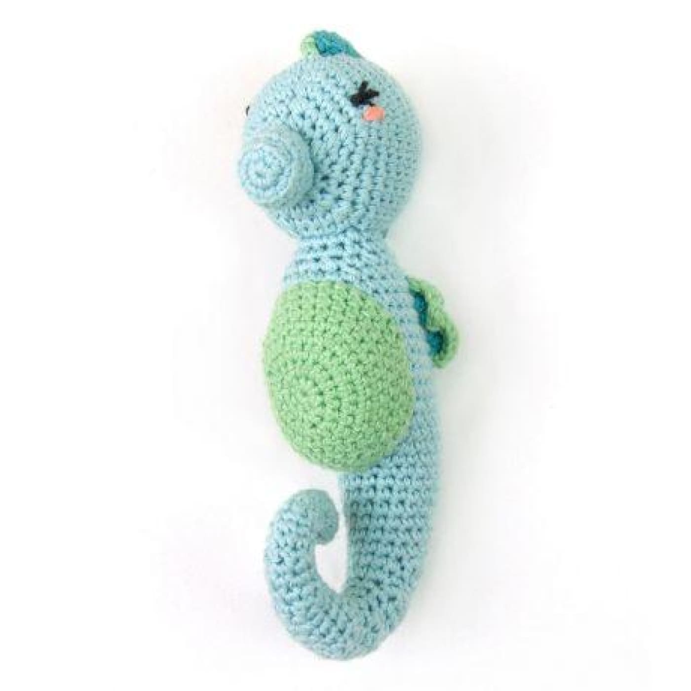 WeeGoAmigo Crochet Rattle - Snazzy Seahorse - TOYS & PLAY - BLANKIES/COMFORTERS/RATTLES