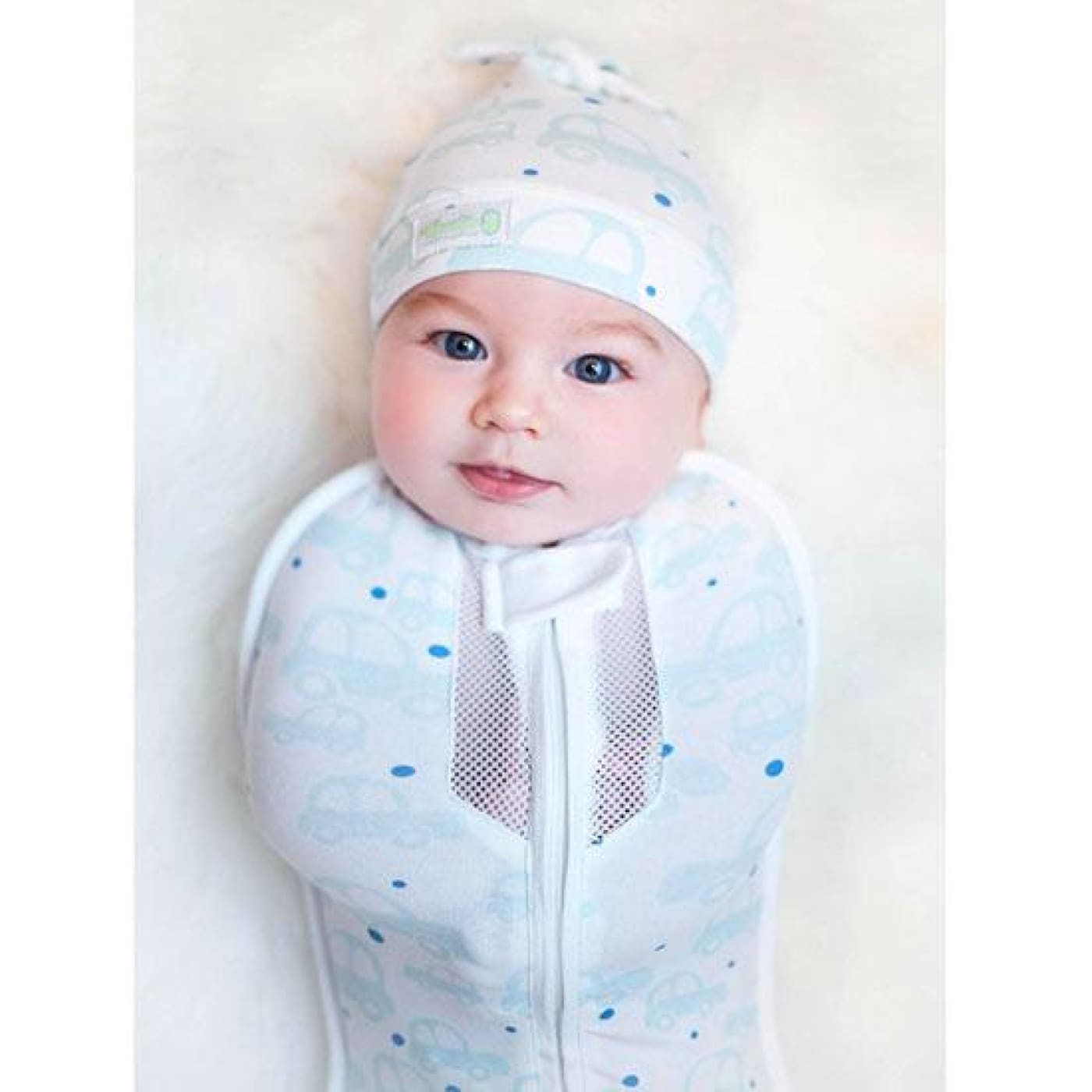 Woombie Air - Lil Cars Newborn 0-3M/2.5-6KG - NURSERY & BEDTIME - SWADDLES/WRAPS