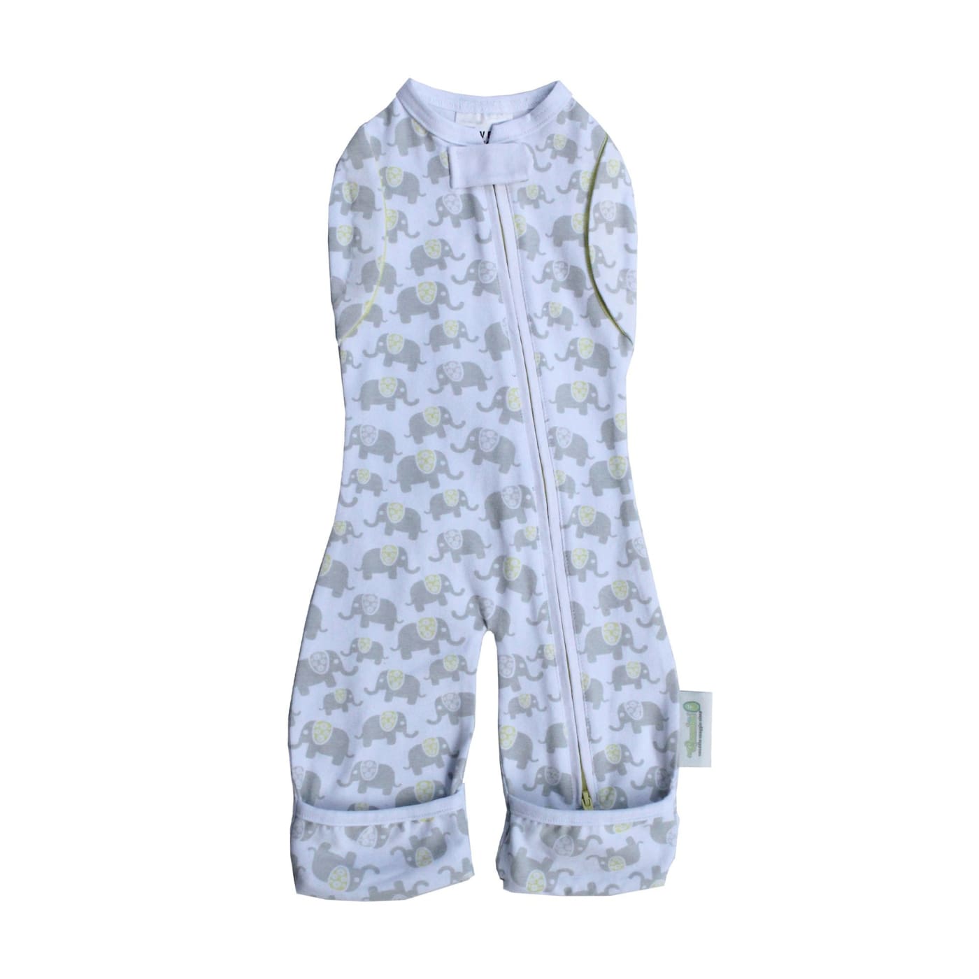 Woombie Convertible Leggies Happy Elephants - Newborn - Newborn / Happy Elephant - NURSERY & BEDTIME - SWADDLES/WRAPS