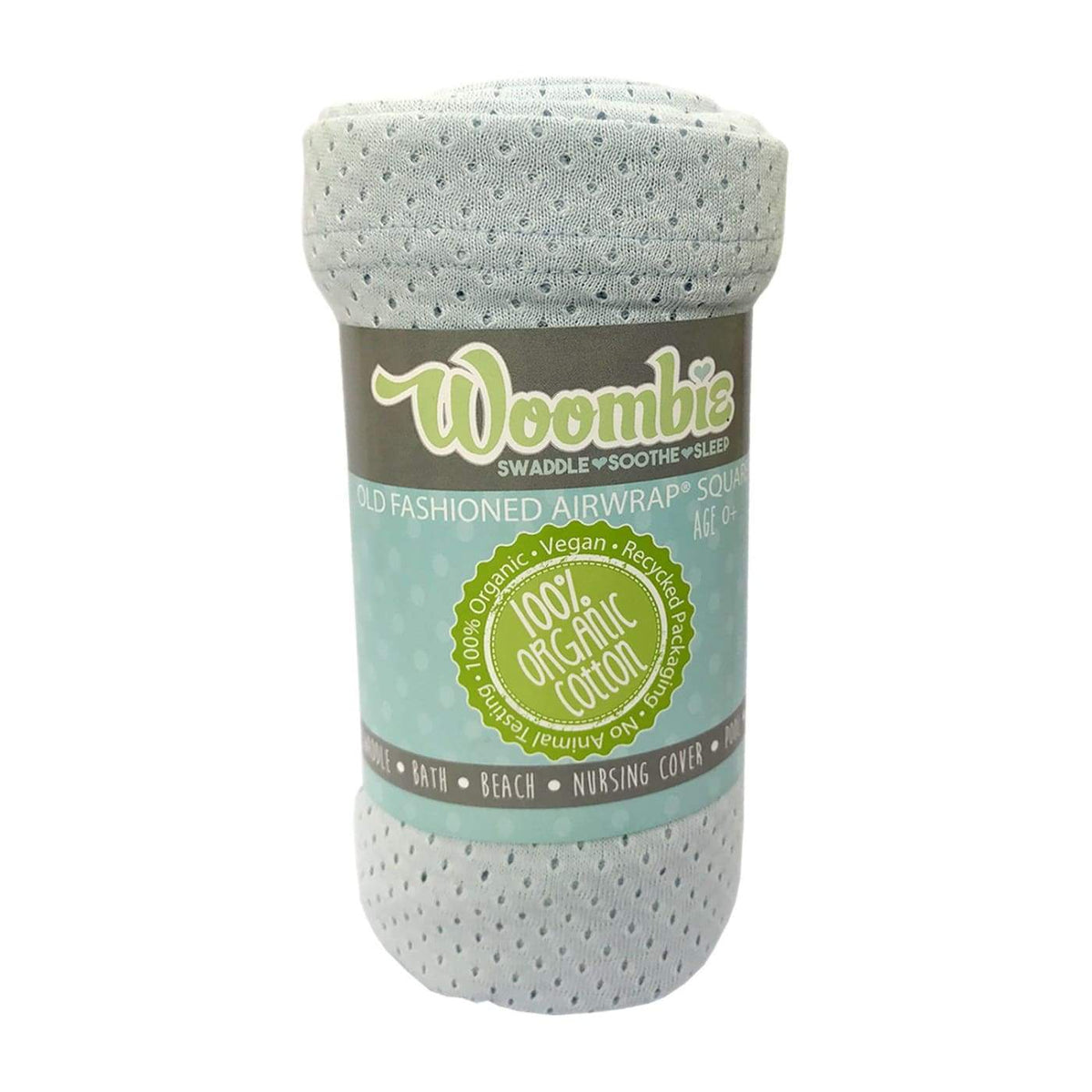 Woombie Old Fashioned Air Wrap - Cool Grey - NURSERY &amp; BEDTIME - SWADDLES/WRAPS