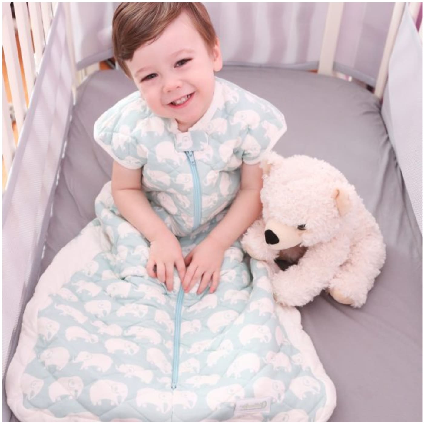 Woombie Ultimate Sleep Sack - Green Elephant 9-24M - 9-24M / Green Elephant - NURSERY & BEDTIME - SLEEPING BAGS