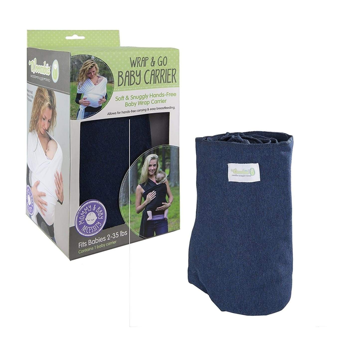 Woombie Wrap & Go - Navy - ON THE GO - BABY CARRIERS/SLINGS