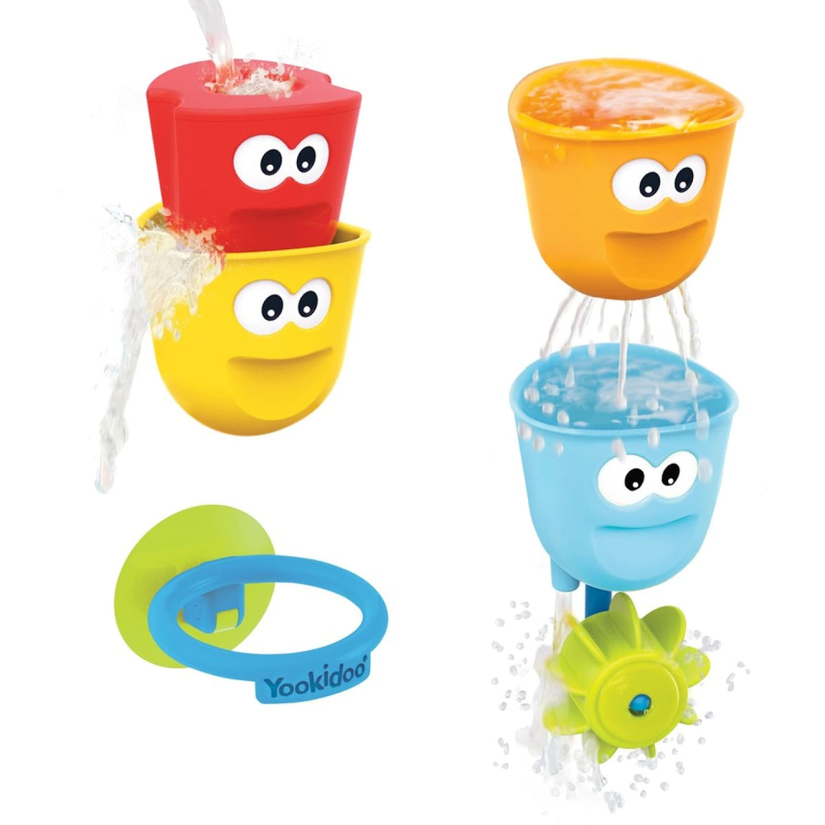 Yookidoo Fill N Spill Action Cups - BATHTIME &amp; CHANGING - BATH TOYS/AIDS